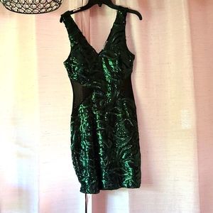 Green Sequin Dress